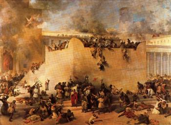 弗朗切斯科 海玆 Destruction of the Temple of Jerusalem